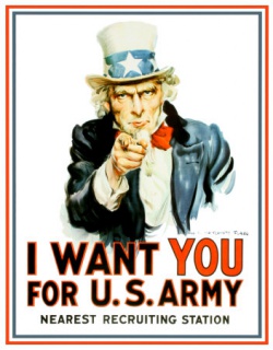 Americká ceduľa - Uncle Sam I Want You