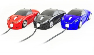 Optická myš Porsche style - modrá