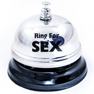 Stolný zvonček na sex - strieborný