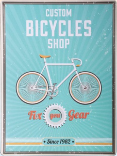 Americká ceduľa - Custom bicycles shop