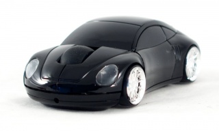 Optická myš Porsche style - čierna
