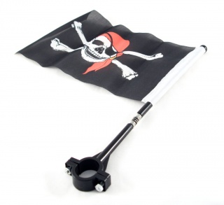 Pirátska vlajka na riadidlá