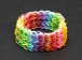 Loom Bands gumičky s háčikom na pletenie - neónové zelené