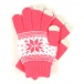 Štýlové rukavice pre smartphony - ružové