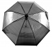 Priehľadný dáždnik - čierny
