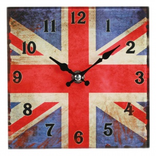 Sklenené hodiny - Union Jack