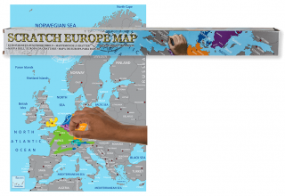 Stieracie mapa Európy