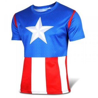Športové tričko - Captain America - XXL