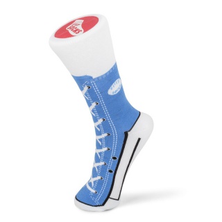 Bláznivé ponožky - tenisky svetlo modré