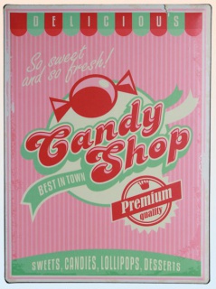 Americká ceduľa - Candy shop
