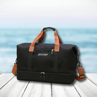 Cestovná taška s popruhom - čierna