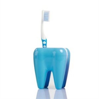 Zubný držiak kefiek - modrý