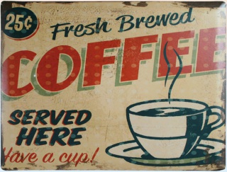 Americká ceduľa - Fresh brewed coffee