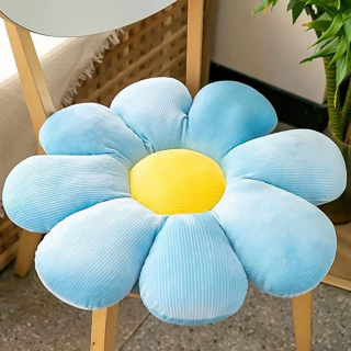 Vankúš kvetina - modrý