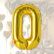 Nafukovacie balóniky čísla maxi zlaté - 0