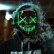 Strašidelná svietiaca maska - zelená