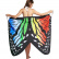 Plážové šaty - motýlie krídla L-XL - dúhové