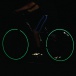 Reflexné pásky na bicykel - zelené