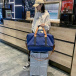 Cestovní taška s popruhem - modrá
