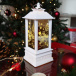 Vianočný LED lampáš - snehuliak