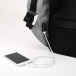Bezpečnostný batoh s USB nabíjačkou - sivý