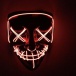 Strašidelná svietiaca maska - červená