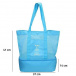 Plážová taška s termo priehradkou - modrá