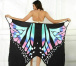 Plážové šaty - motýlie krídla L-XL - modré