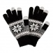 Štýlové rukavice pre smartphony - čierne