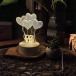 Dekoratívna 3D lampa - srdiečka