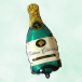 Fóliový balónik - zelené šampanské