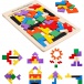 Drevené puzzle - tvary
