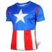Športové tričko - Captain America - XXL