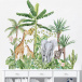Samolepky na stenu - zvieratá z džungle