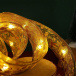 Svietiaca vianočná stuha 5 m - zlatá