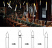 Levitujúce LED sviečky 6 ks