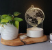 Dekoratívna 3D lampa - glóbus