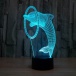 Lampa s 3D ilúziou - delfín